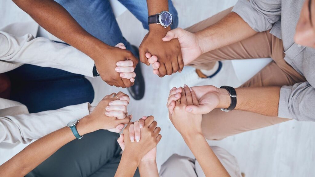 Hands joined together in prayer