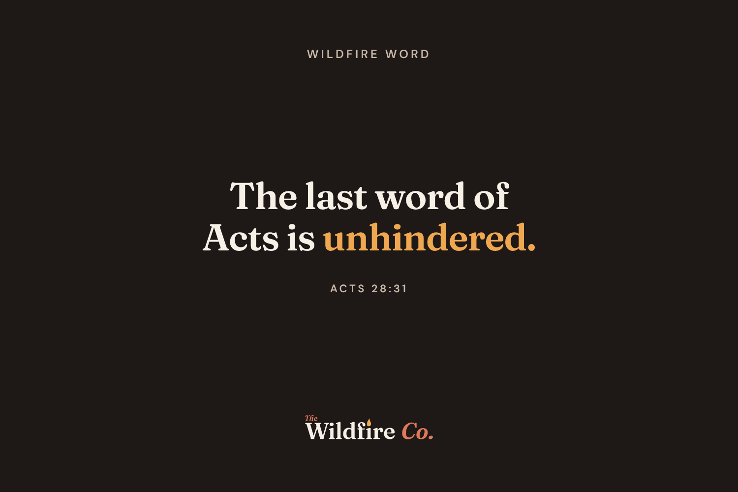 Wildfire Word from The Wildfire Co.